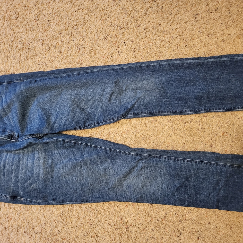 Levi's Blue Boot Cut 505 Jeans with Vintage Fading